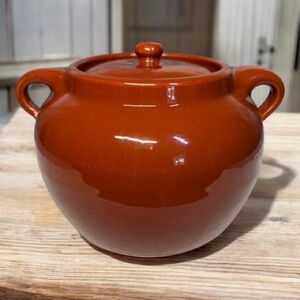 Vintage Sunburst Ceramics 4 Qt. Bean Pot